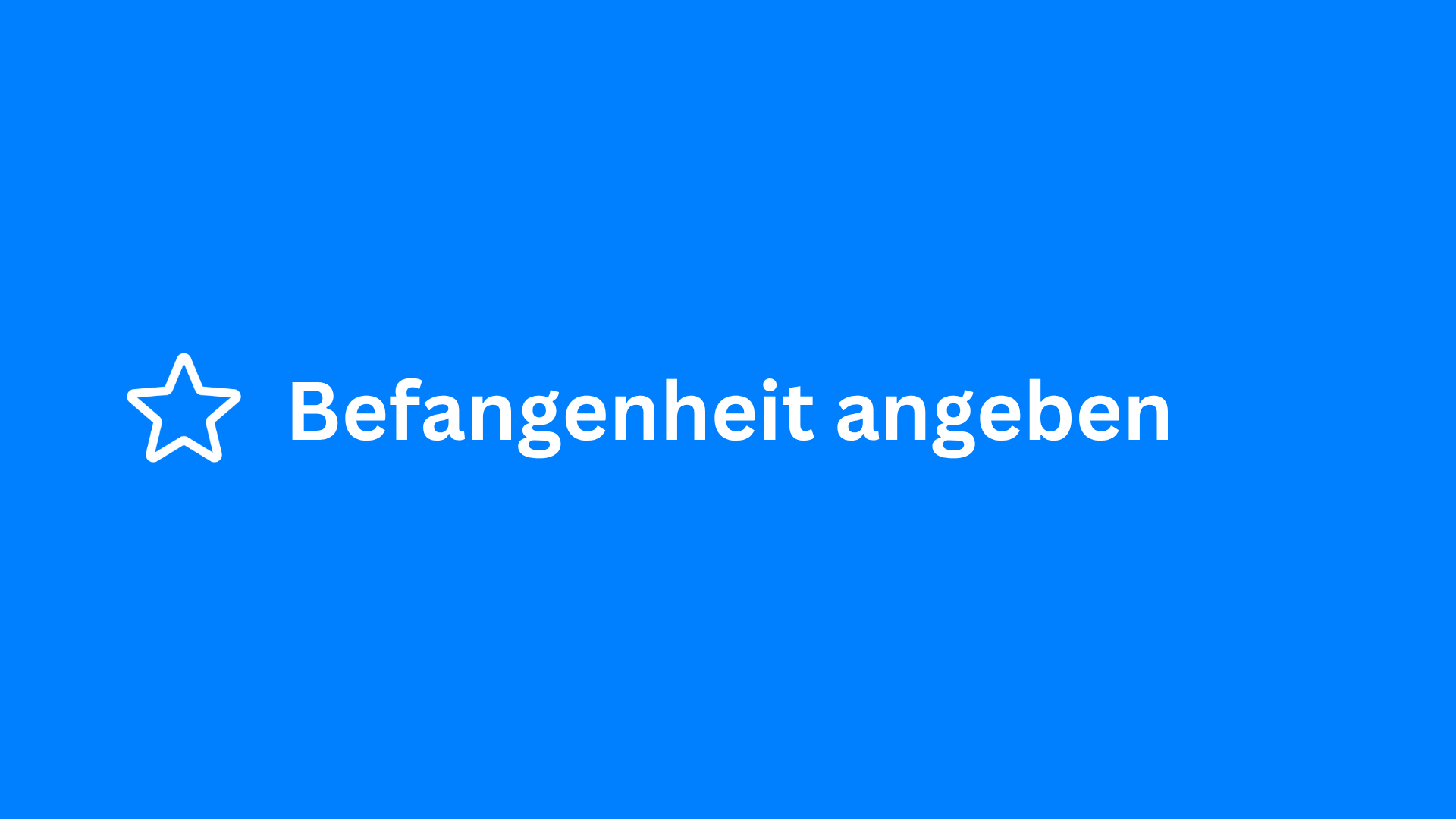 Befangenheit angeben