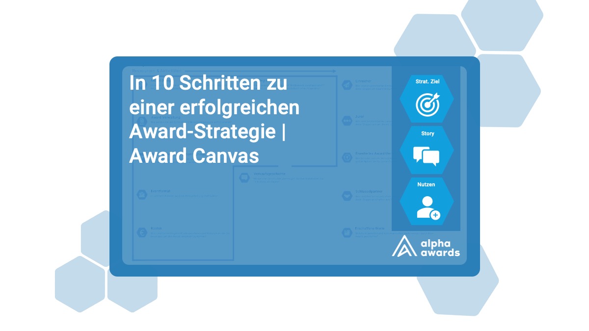 In 10 Schritten zu einer erfolgreichen Award-Strategie | Award Canvas