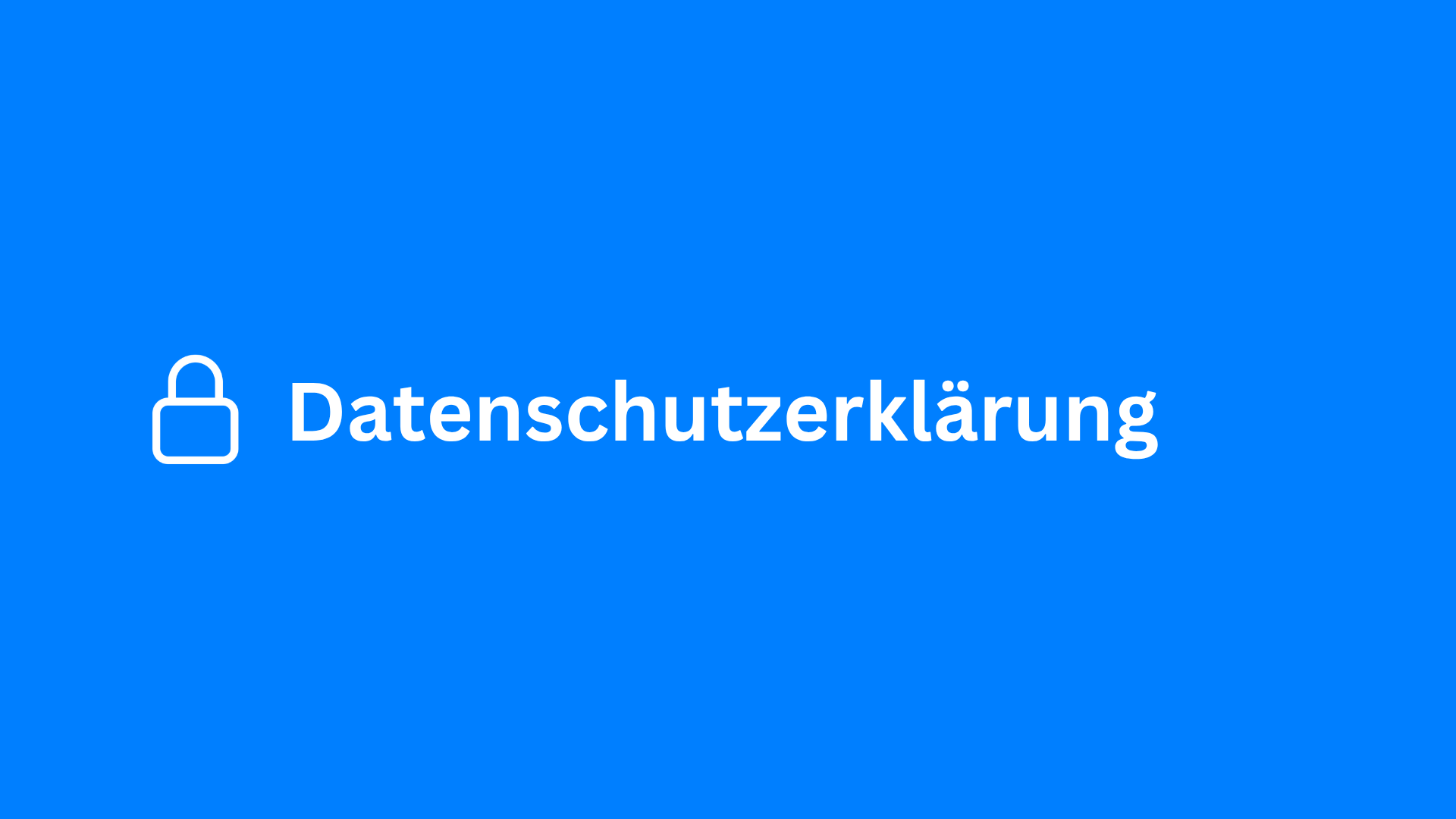 Datenschutz