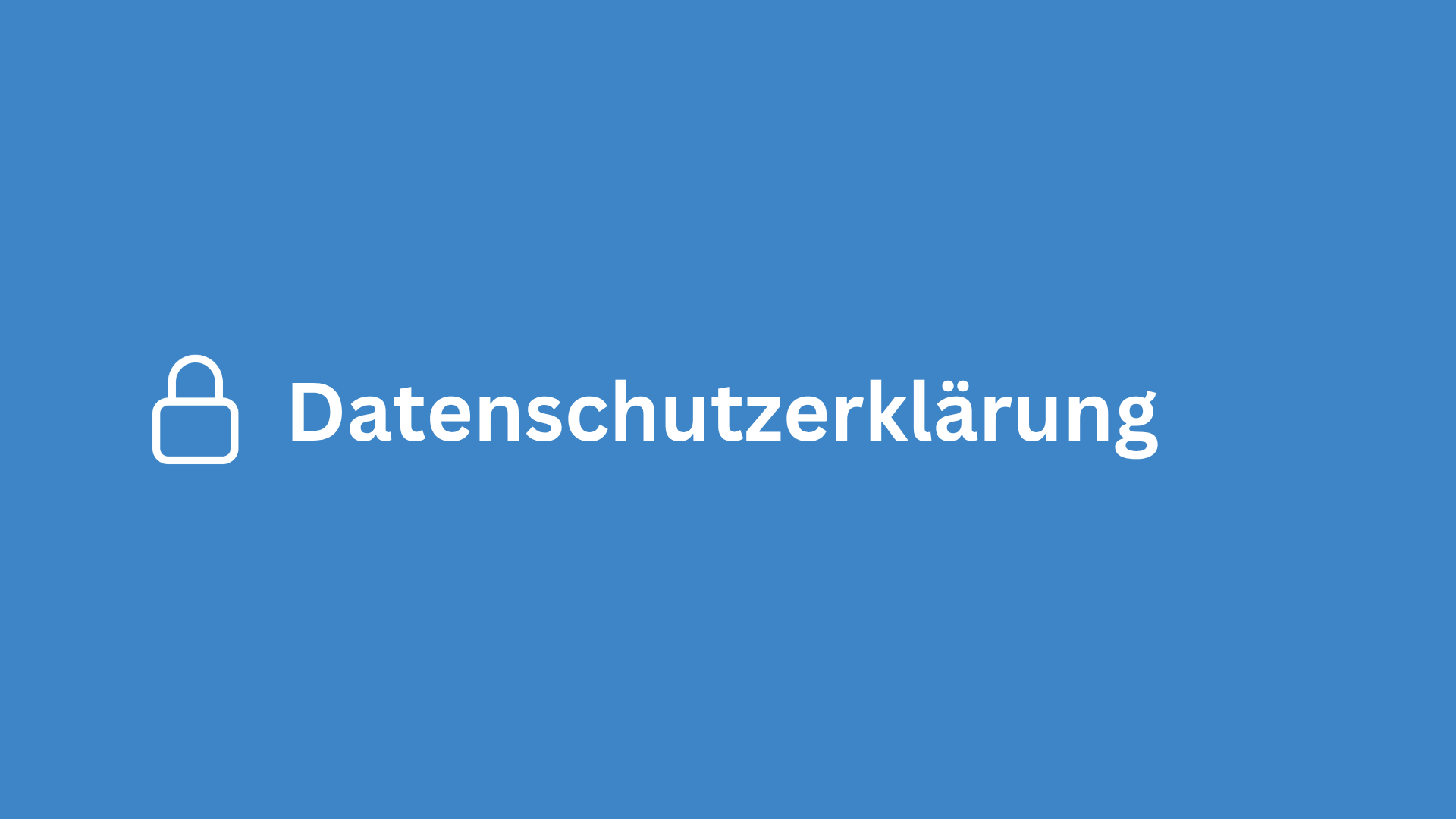 Datenschutz