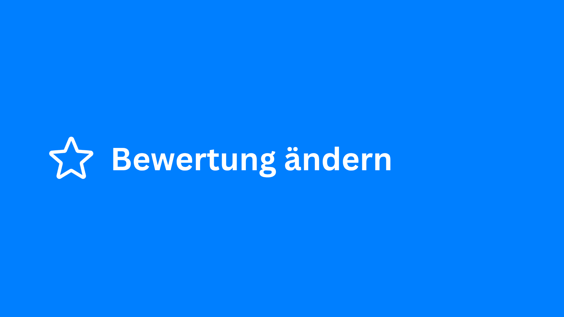 Bewertung ändern