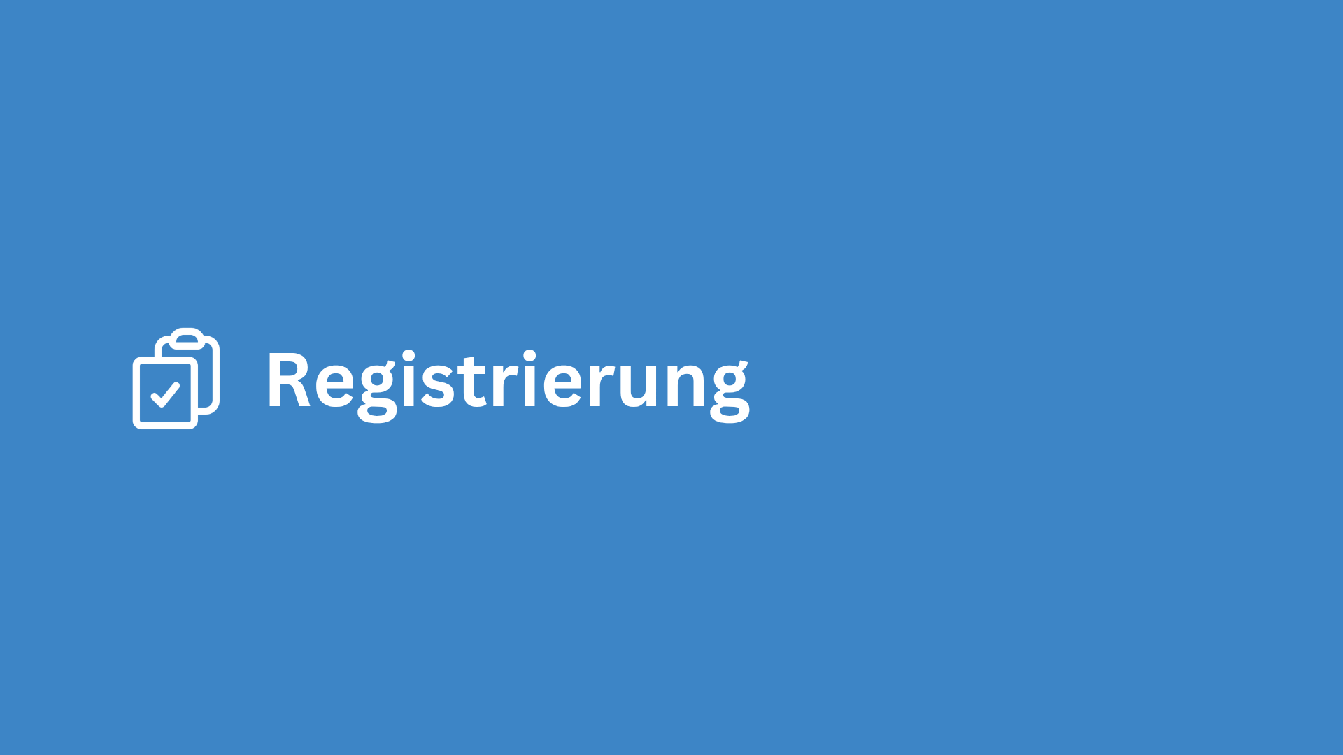 Registrierung